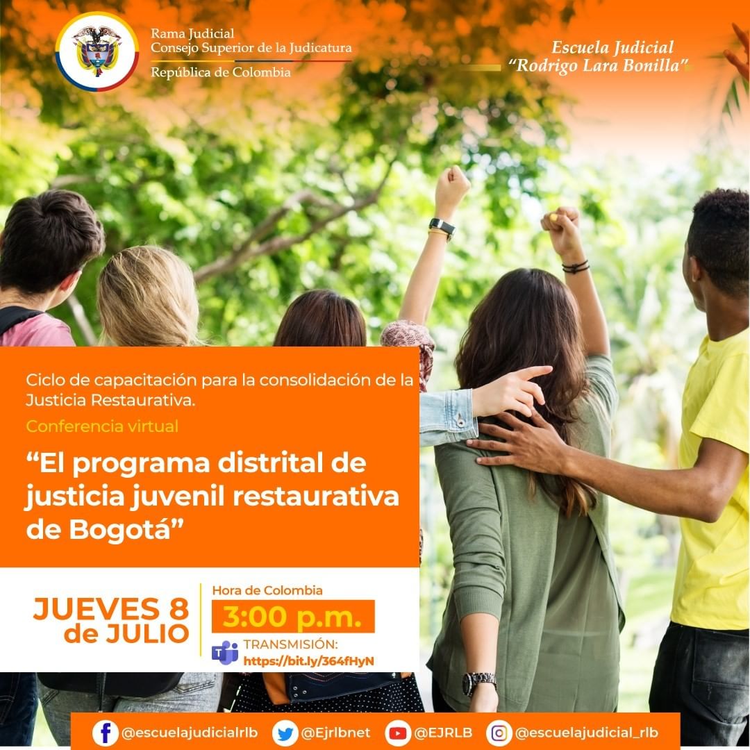 Programa distrital de Justicia juvenil restaurativa de Bogotá.